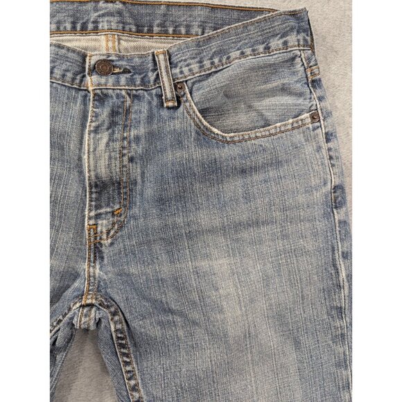 Levis 559 Jeans Mens Size 32x30 blue Classic Straight Faded Whiskers Y2K - Picture 4 of 14